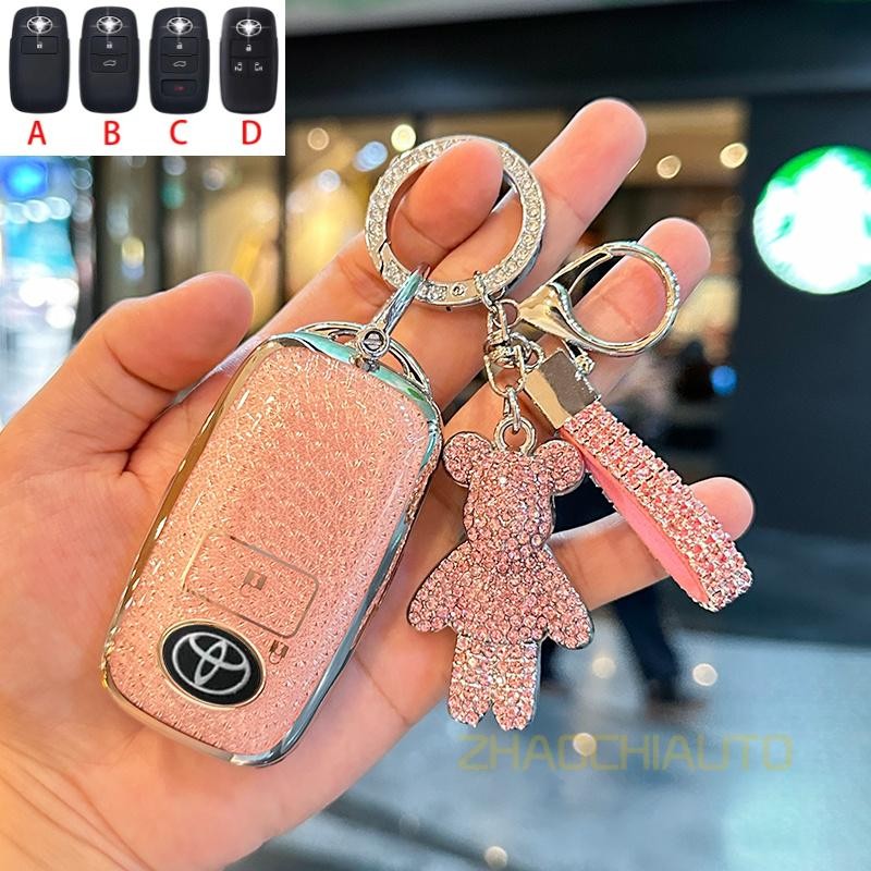 TPU รถ สําหรับ Yaris Ative 2022, Yaris ATIV, Veloz 2021, Key Holder FOB Shell พวงกุญแจ