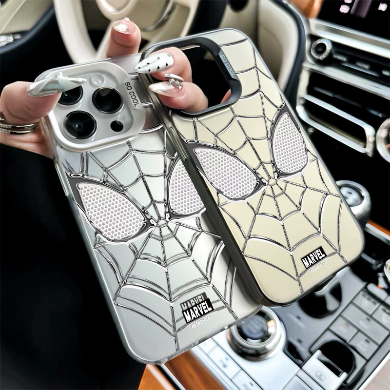 COD เคส iphone 11 13 12 14 15 16 Pro MAX X XR XSMAX 14 15 16 Plus 7Plus Cool Spider เคสโทรศัพท์คู่รักหรูหราทันสมัย ราคา ถูกที่สุด ดีลบีเคเค แกลเลอรีภาพที่ 6