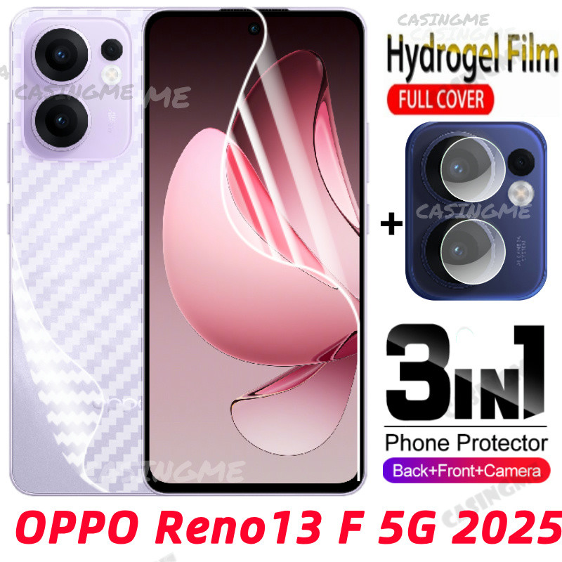 Oppo Reno13 F 5G 2025 3in1 Hydrogel ฟิล์มไม่กระจกนิรภัยสําหรับ OPPO Reno 13 Reno13F Reno13 F Pro 13F