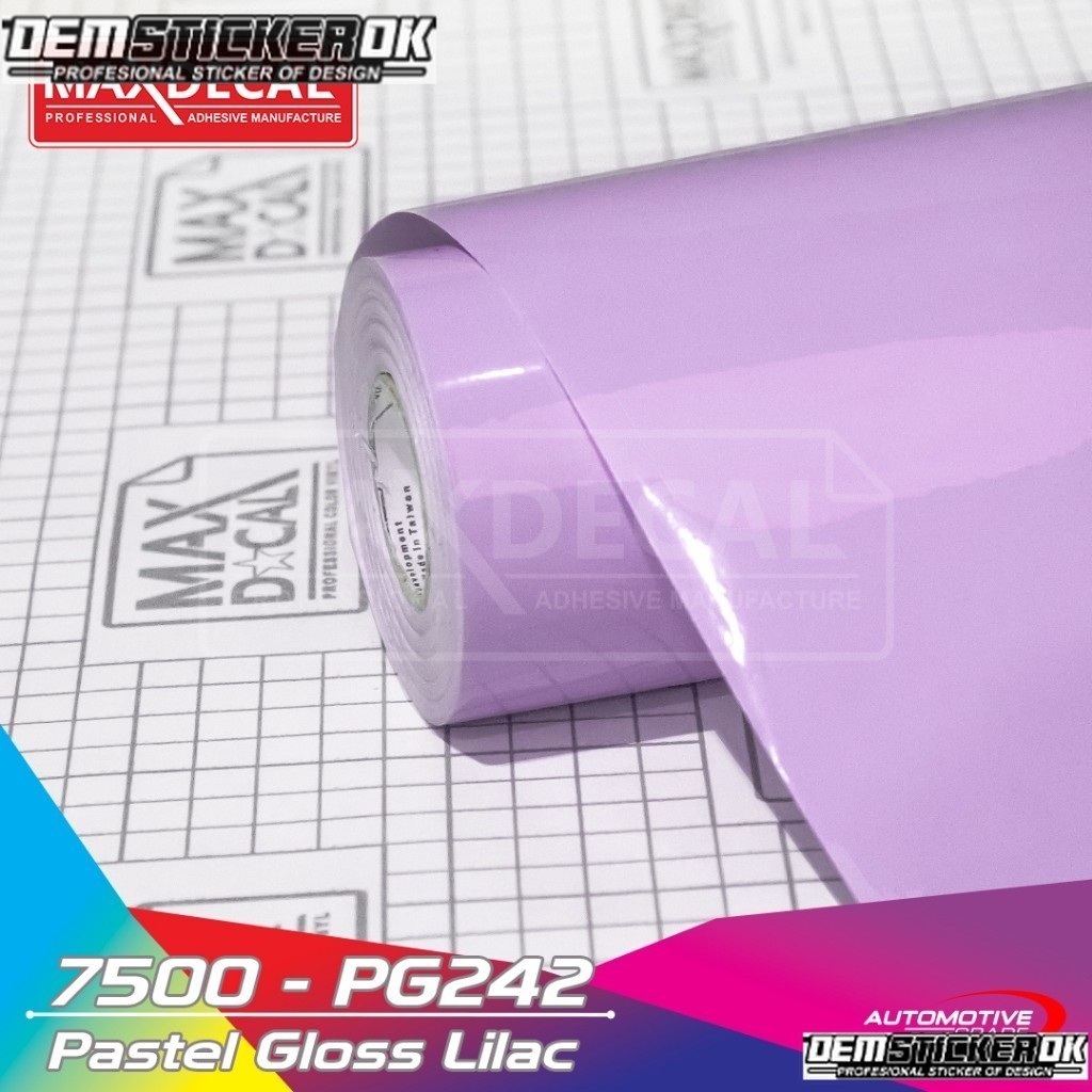 UNGU Maxdecal 7500 PG242 Pastel Gloss Lilac Purple Lilac Glossy Sticker