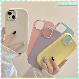 Candy Color เคสโทรศัพท์ เคสไอโฟน11 13 For iPhone 11 12 14 13 15 Pro Max XR X XS 7 Plus เคส ซิลิโคนนุ่ม TPU Silicone Case