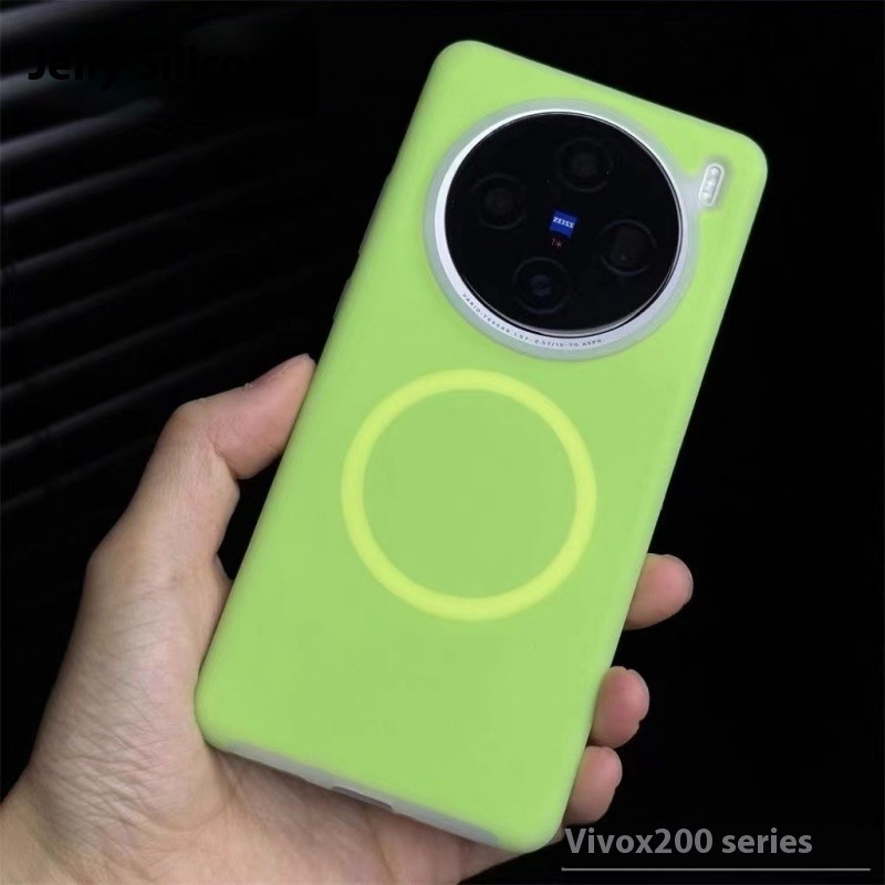 Luxury Matte Candy สี Jelly Soft Liquid เคสซิลิโคนสำหรับ VIVO X200 PRO MINI X200 Pro X100 ultra X100S X100 Pro Pro iqoo13 12การชาร์จแบบไร้สายฝาครอบกันกระแทก