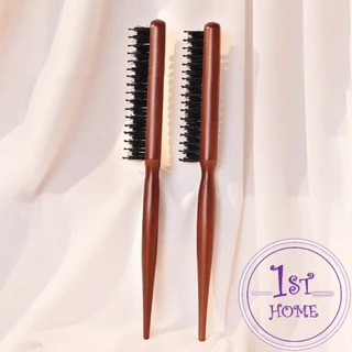 หวีจัดแต่งทรงผมมืออาชีพ ที่จับพลาสติกจับถนัดมือ หวีผมขนแปรงไนลอน Styling comb