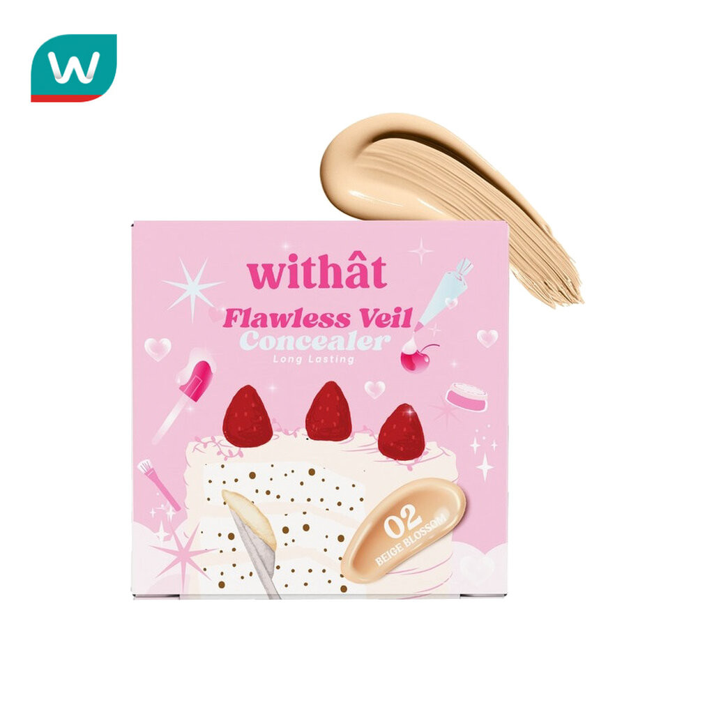 Withat วิทแทท ฟลอว์เลส เวล คอนซีลเลอร์ 5ก. 02 เบจ บลอสซั่ม