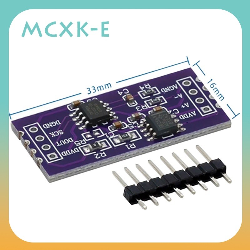 CS1237 24-Bit ADC โมดูลบอร์ด TL431 ฐานด้านนอกชิปช่องเดียวการตรวจจับการชั่งน้ําหนัก 24bit