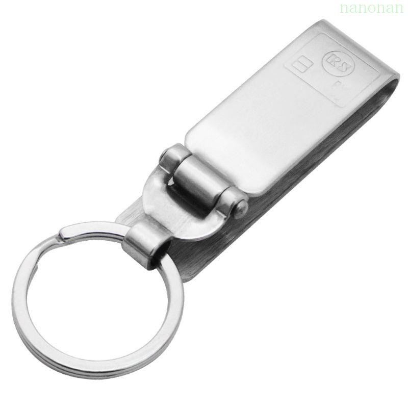 คลิปเข็มขัด Nan Secure สําหรับที่ใส่กุญแจสําหรับ w แหวนพวงกุญแจตะขอโลหะป้องกันการสูญหายสําหรับ Da