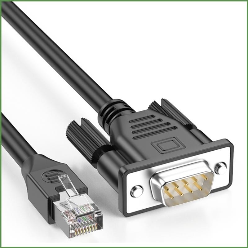 BON RJ45 8P8C Ethernet to DB9 RS232 ควบคุมสาย Serial Port Extension Wire Line