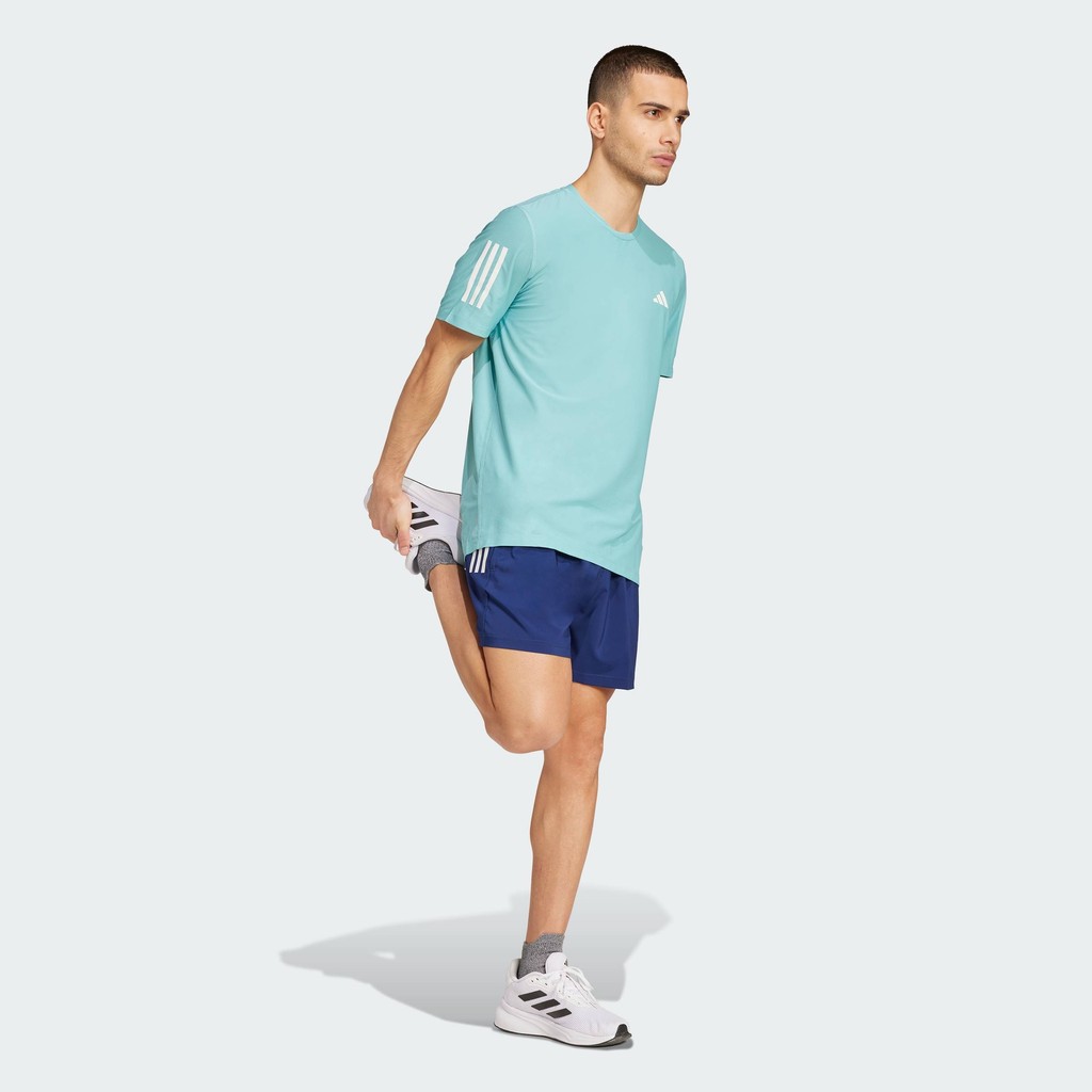 adidas تيشيرت جري رجالي Own the Run — فيروزي — صورة 3