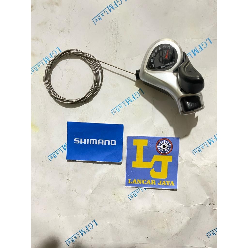 Original Shifter 7 Speed Shimano SL-TX50-7R Seli Mini Folding Bike 1 PCS ด้านขวาเท่านั้น SILVER