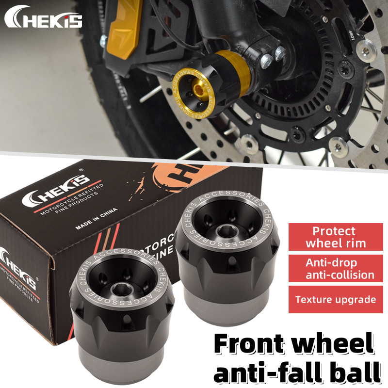 Chekis สําหรับ GPX SYM DRONE TUSCANY DRON 150 4 วาล์วดัดแปลงล้อหน้า anti-drop ball anti-collision br