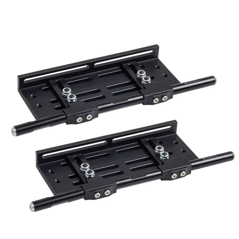 2 ชิ้น แผ่นเลื่อนโลหะปรับได้สำหรับรถ RC Crawler Axial SCX10 TRX4 RGT 86100 TF2 ชิ้นส่วนอัพเกรด - รูปที่ 3