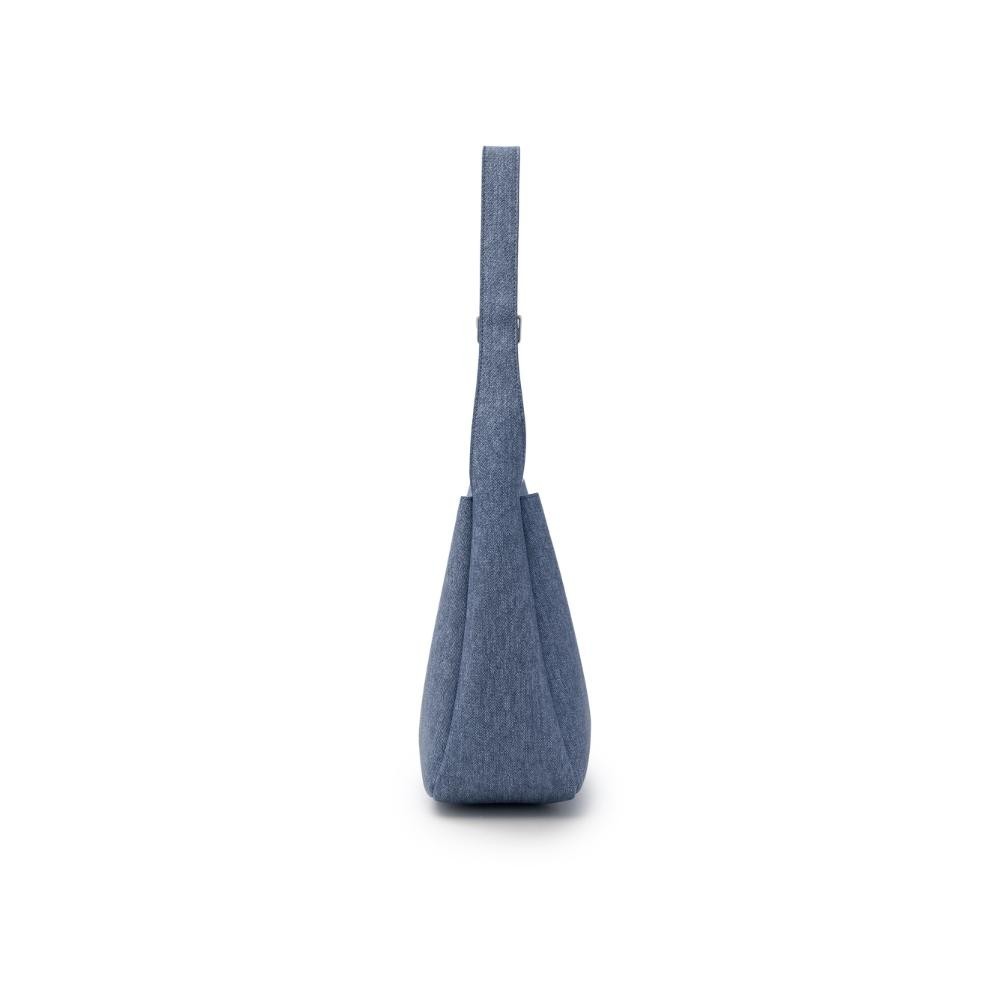 MLB กระเป๋าทรงบัคเก็ต ยูนิเซ็กส์ Denim Coopers Logo Bucket Bag รุ่น 3ABMBD15N 50BLL สีฟ้าอ่อน