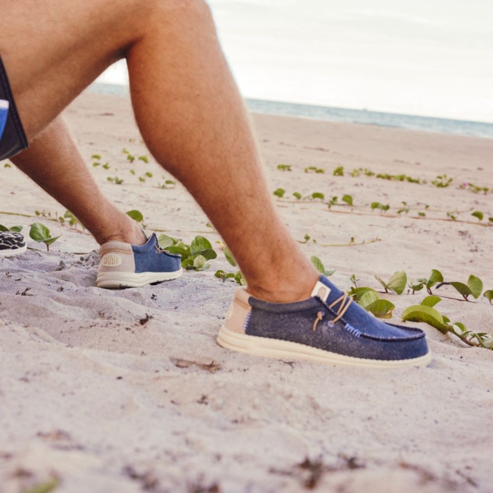 HEYDUDE รองเท้าลำลองผู้ชาย WALLY COASTLINE JUTE รุ่น 40952-410 - NAVY