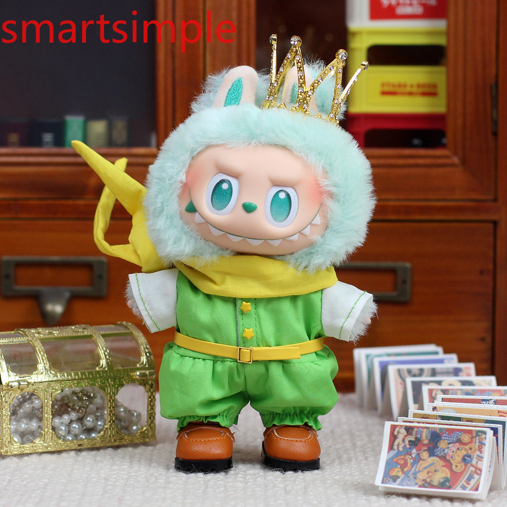 สมาร์ท Labubu Big Into Energy Fairy Tale Prince ตุ๊กตาเสื้อผ้าชุดคอสเพลย์สําหรับ Ropa Labubu