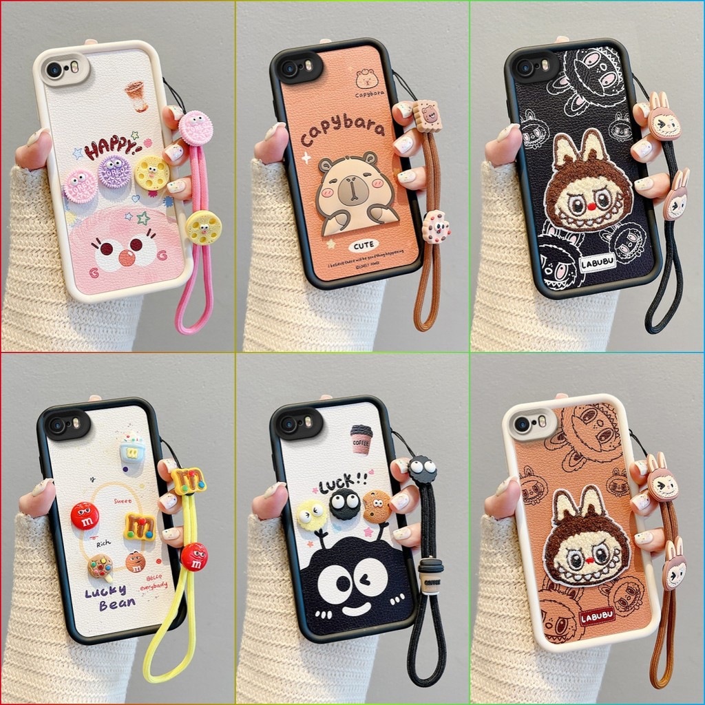 เคส iPhone 6 6S 7 8 PLUS น่ารักหนัง 3D ตุ๊กตาซิลิโคนอ่อนนุ่มเคสโทรศัพท์ BBPW2