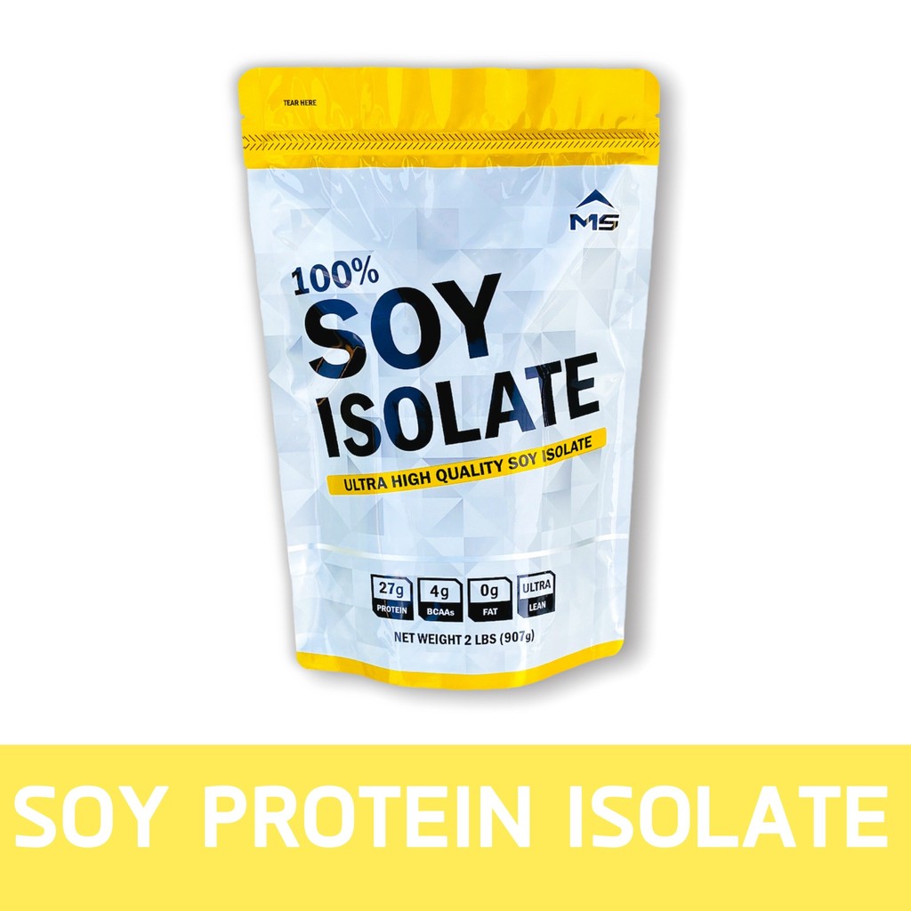 (พร้อมส่ง) MS SOY PROTEIN ISOLATE ซอยโปรตีน โปรตีนถั่วเหลือง ไอโซเลท เพิ่มกล้าม ลดไขมัน ทานได้ อยู่ท