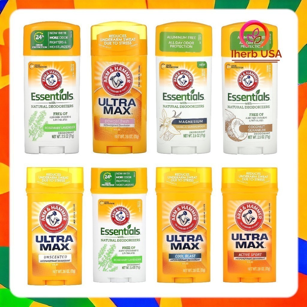📢พร้อมส่ง 🔔  Arm & Hammer, UltraMax ผลิตภัณฑ์ลดเหงื่อและระงับกลิ่นกายชนิดแท่ง