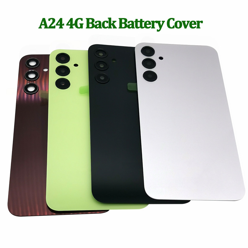 สําหรับ Samsung Galaxy A24 4G ฝาหลังแบตเตอรี่ด้านหลังเปลี่ยนเลนส์กล้องสําหรับ Galaxy A24 A245 SM-A24