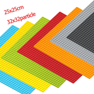 ฐานตัวต่อ แผ่นบล็อกตัวต่อ ขนาด32x32จุด แผ่นฐานอนุภาคขนาดเล็ก 1 ชิ้น แผ่นฐานบล็อกสร้างสรรค์