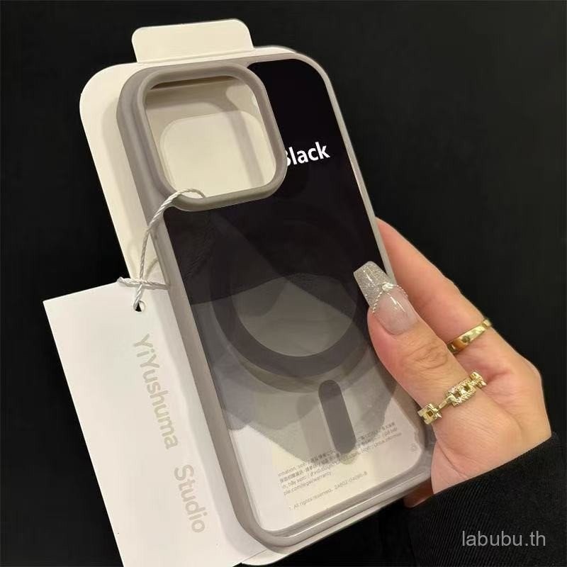 เคสโทรศัพท์แม่เหล็กเคลือบบางเฉียบ สําหรับ iPhone 17 Pro Max Air 16 16E 15 14 Pro Max 16 Plus สีทึบกันกระแทกซิลิโคนแข็ง