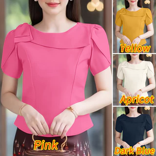 ZANZEA เสื้อเบลาส์โบว์ลําลองคอสี่เหลี่ยมผู้หญิงหรูหรา