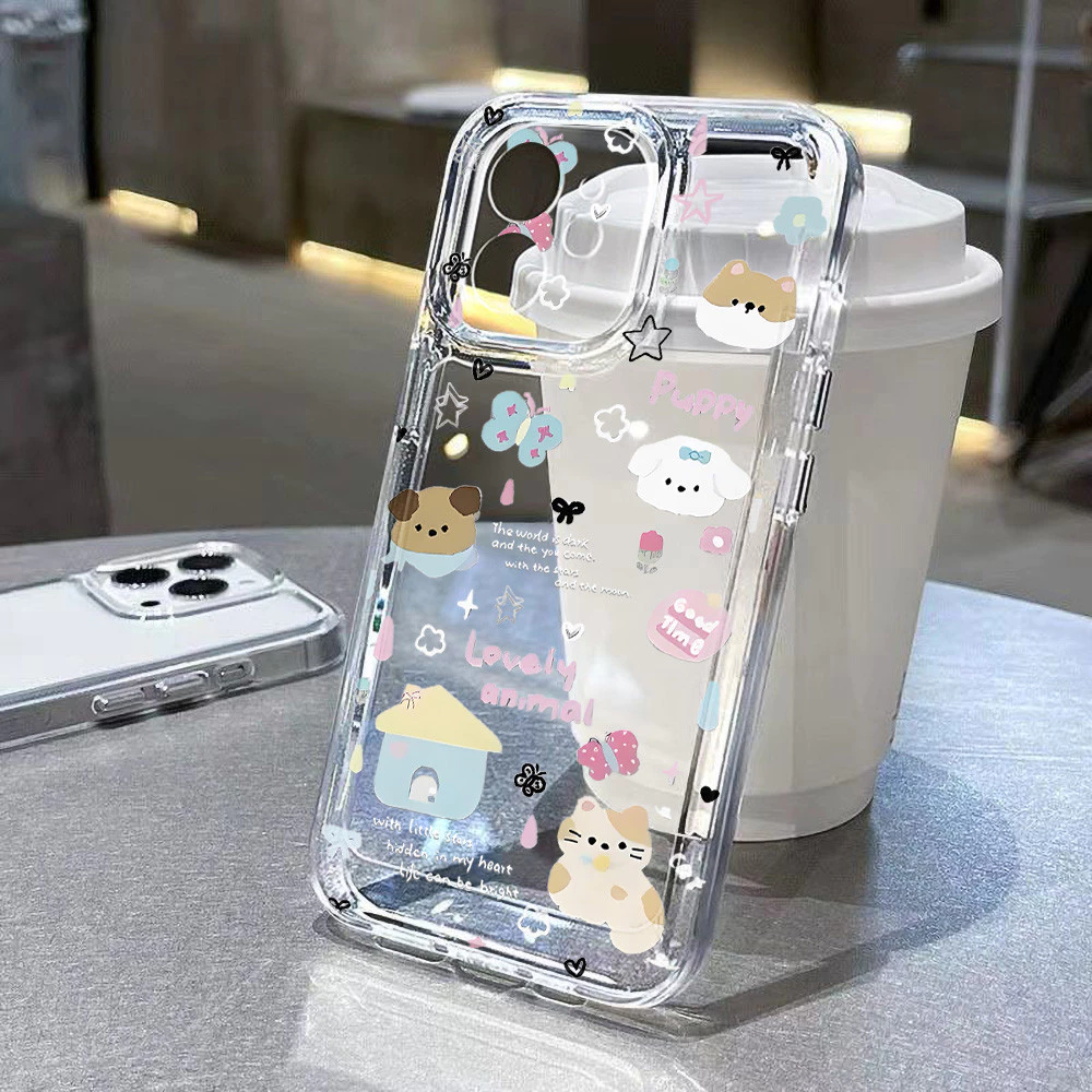TPUเคส For Samsung A55 5G A56 A16 A36 A06 A15 A05 A05S A54 A25 A53 A35 A52 A12 A14 A13 A32 A24 S24 FE S23 S25 ชัดเจนเคส