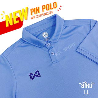 WARRIX รุ่น PIN เสื้อโปโล วอริกซ์ คอปก (WA-232PLACL34) สีพาสเทล น้ำเงิน/กรมท่า/ชมพู/บานเย็น/เขียว