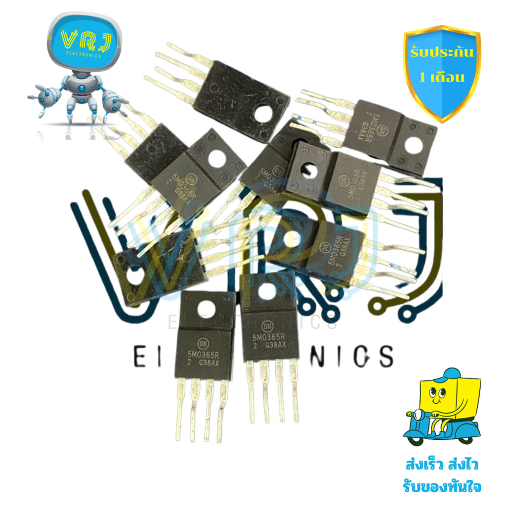 IC 5M0365R ควบคุม Switching Power แบบ TO220-4 เหมาะกับงานแหล่งจ่ายไฟ