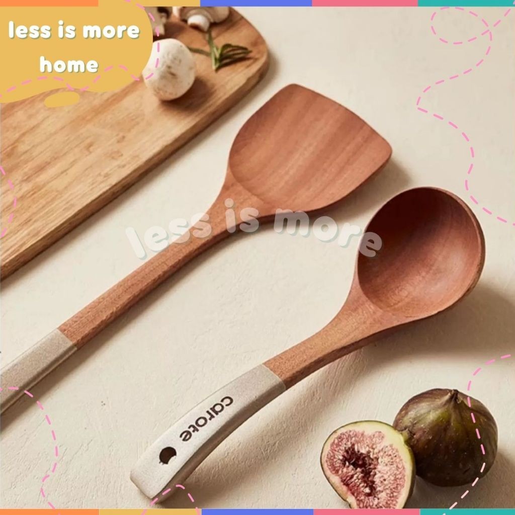 👻 (พร้อมส่ง!!)แบรนด์Caroteแท้100%ตะหลิว กระบวยตักซุปแบบไม้