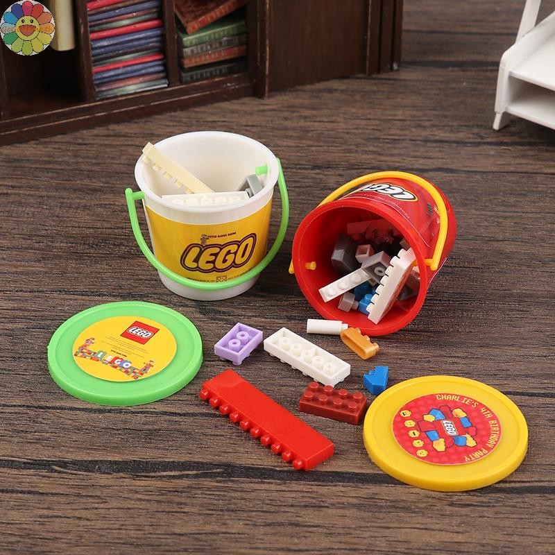 GOGO Mini Building Block ถังตุ๊กตา Building Block ของเล่นตุ๊กตา House ของเล่นถังตกแต่งแกล้งทําเป็นเล่นของเล่นเด็กของขวัญ TH