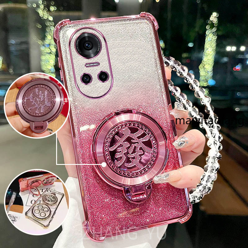 ใหม่case สําหรับ OPPO reno 10 Pro เคสโทรศัพท์กันกระแทก 3D Wealth Bracket สร้อยข้อมือใหม่เคสโทรศัพท์ DDXXA1 ราคา ถูกที่สุด ดีลบีเคเค แกลเลอรีภาพที่ 2
