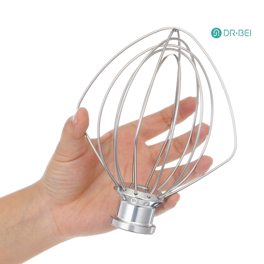 Dr.bei สแตนเลสสตีลแส้สิ่งที่แนบมาผสมสําหรับ KitchenAid 5K45/5KSM150