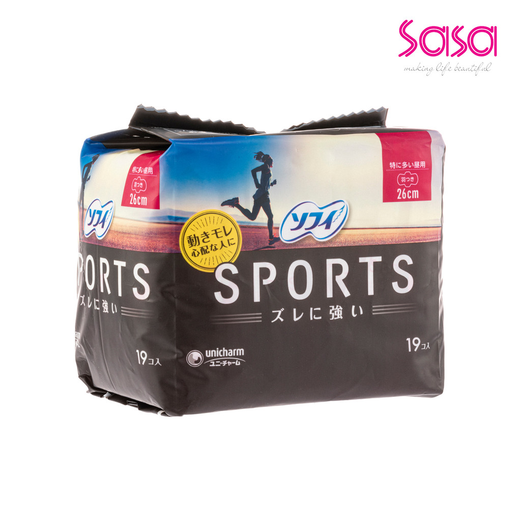 Unicharm Sports Day Napkins 26Cm 19pc