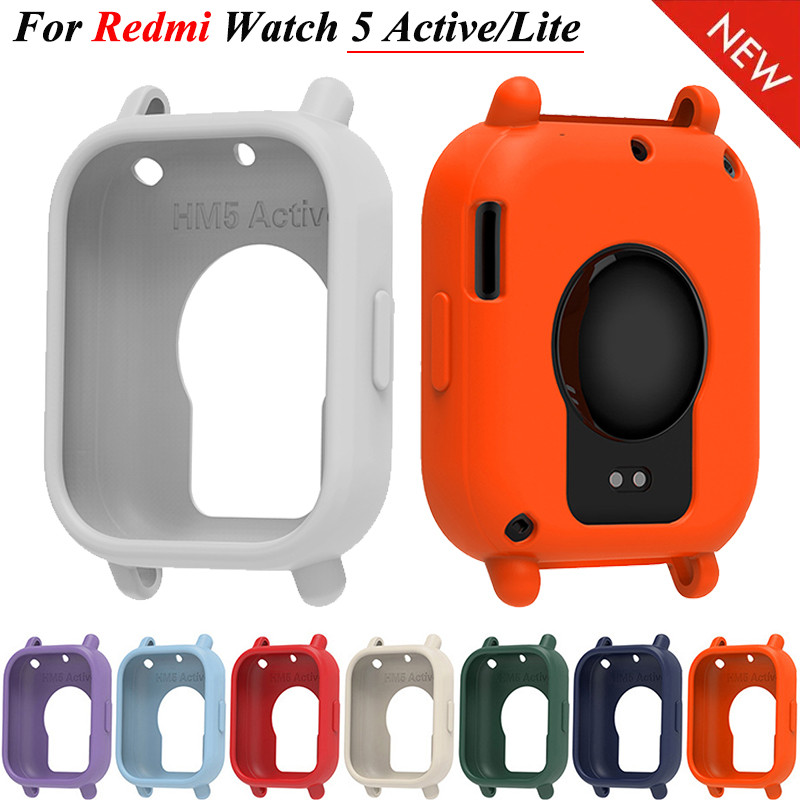 เคสซิลิโคนอ่อนนุ่มสําหรับ Redmi Watch 5 Active Lite Protector Cover Redmi Watch5 Lite อุปกรณ์เสริม