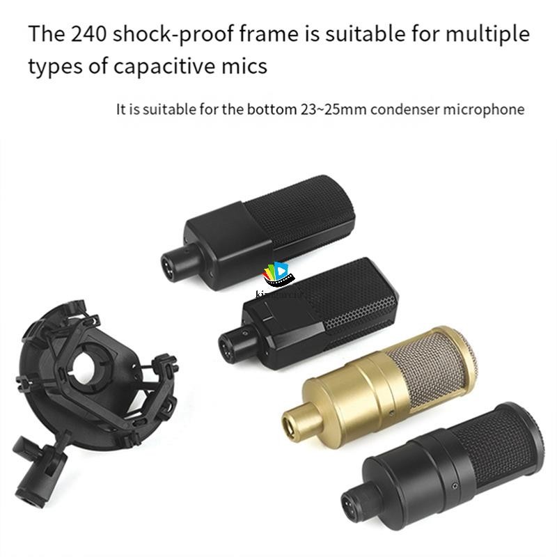 kimgarcia Microphone Shock Mount สําหรับ Lewit LCT-240 Live Broadcast Mic Recording Holder ไมโครโฟน Mount & Stand - รูปที่ 2