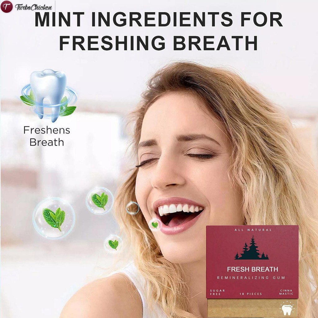 Mastic Mint Fresh Breath Gum พร้อมหมากฝรั่งออร์แกนิกนาโนไฮโดรเจน