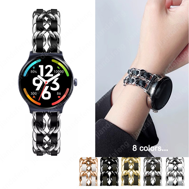 สายรัดข้อมือโซ่โลหะสําหรับ Haylou Solar Plus RT3 / Solar Lite / RS4 Plus / Watch 2 Pro