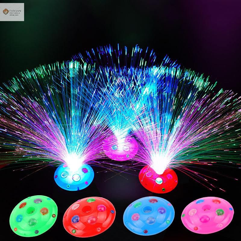 Cod สีสัน LED ไฟเบอร์ Nightlight โคมไฟโรแมนติก Night Light Luminous ของเล่นใหม่
