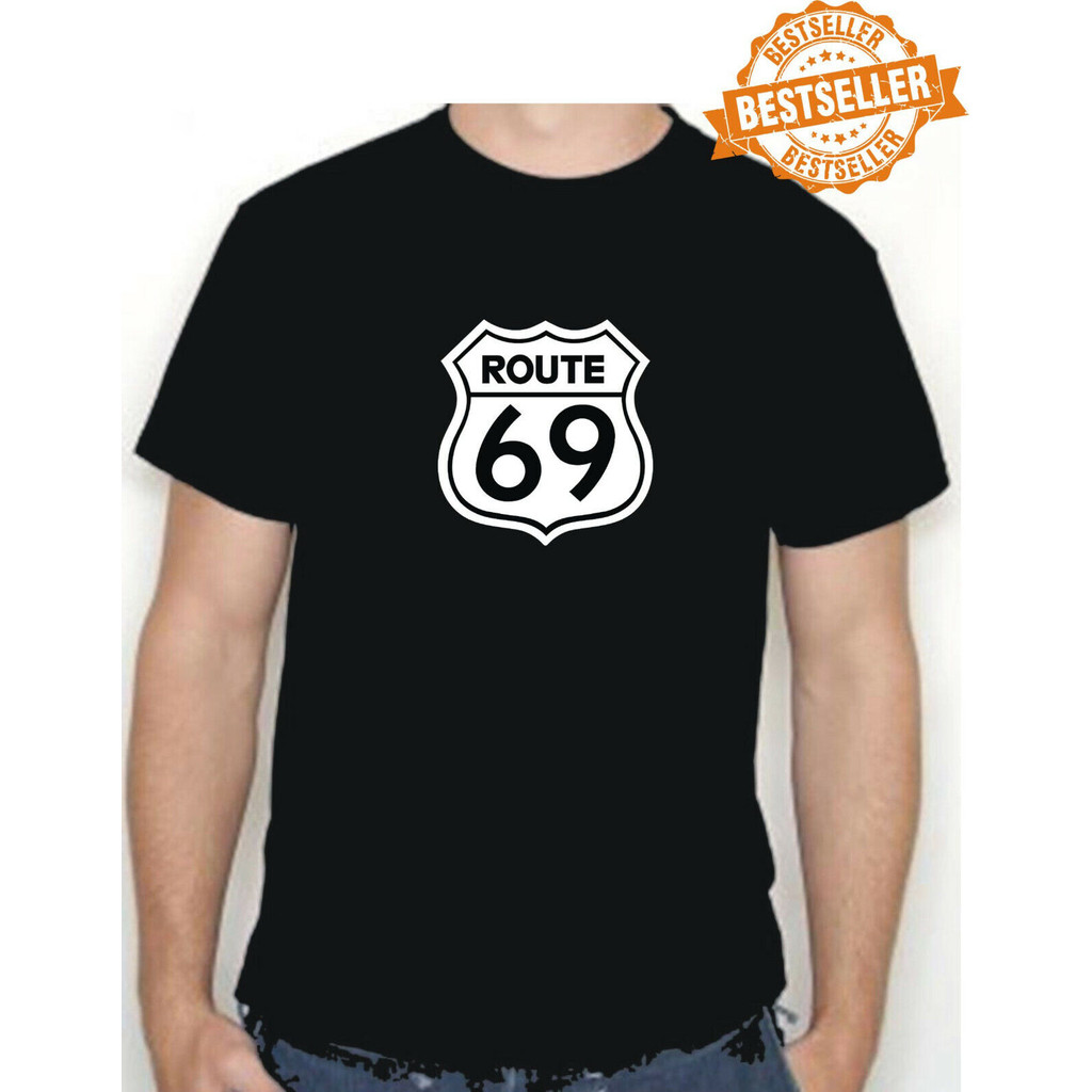 เสื้อยืด Route 69 (.Route 66) สไตล์วันหยุด