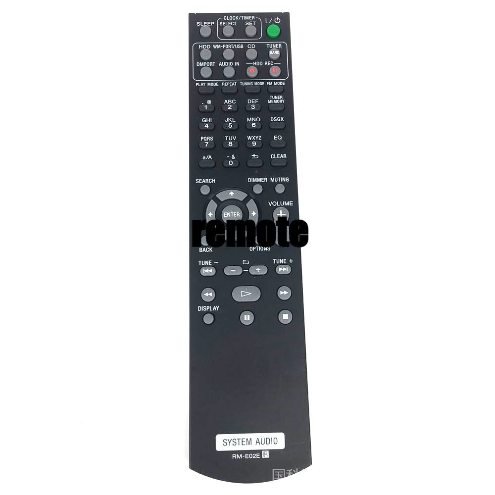 รีโมทคอนโทรลใหม่ RM-E02E สําหรับระบบเสียง Sony HCDE300HD NASE300HD