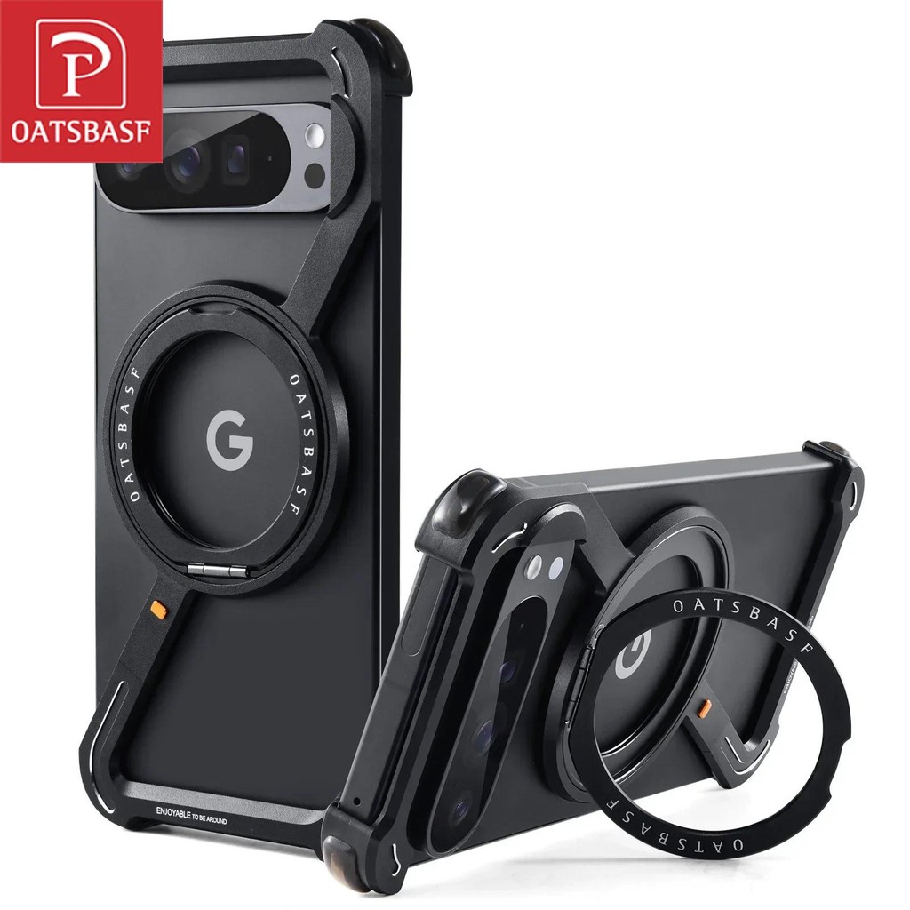 OATSBASF Z Case Frameless Metal Bumper Case สําหรับ Google Pixel 9 Pro XL / Pixel 10 Pro XL / Pixel 