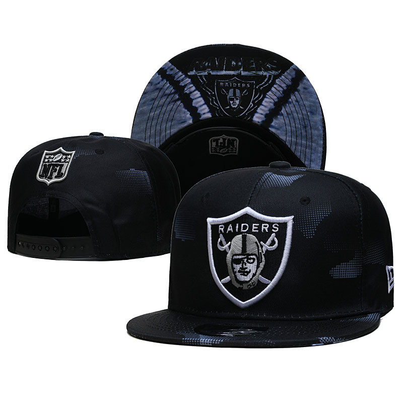 New Oakland Raiders_ หมวกท่องเที่ยวลําลองสําหรับบุรุษและสตรีพร้อมหมวกเบสบอลแบบปรับได้