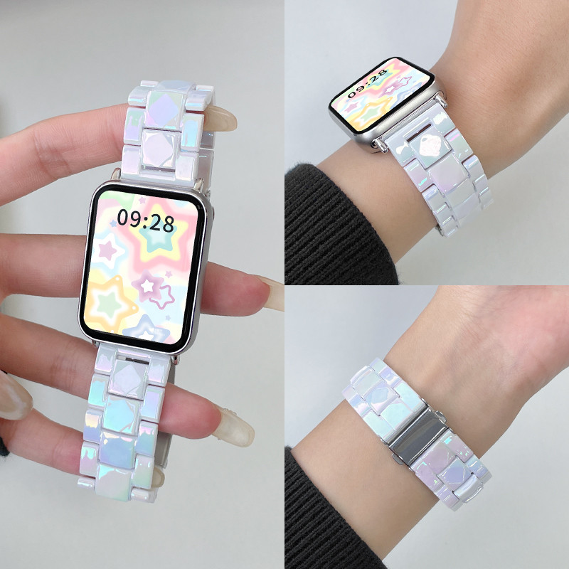Leaser สายนาฬิกาสําหรับ Samsung Galaxy Fit 3 สายรัดสายรัดข้อมือสมาร์ทเรซิ่นสายนาฬิกาสร้อยข้อมือ Samsung Fit3 อุปกรณ์เสริมนาฬิกาอัจฉริยะ