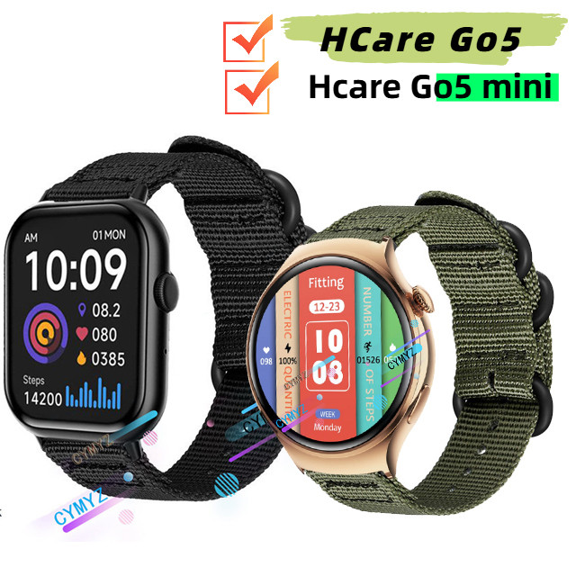 Hcare Go5 mini strap สายไนลอน Hcare Go5 mini Smart Watch strap สายรัดข้อมือกีฬา