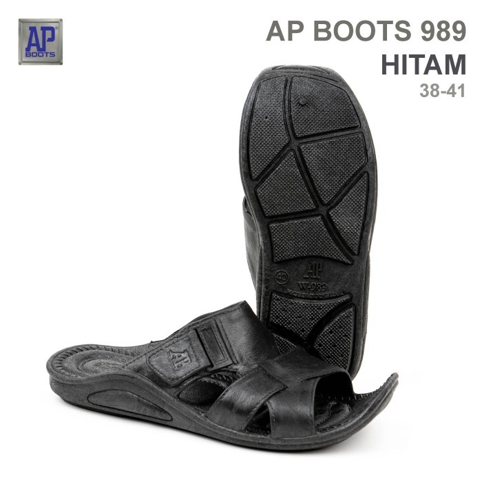 Best Quality Good Mall New Collection Ap Boots 989 Black - รองเท้าแตะแบบสวม - 39