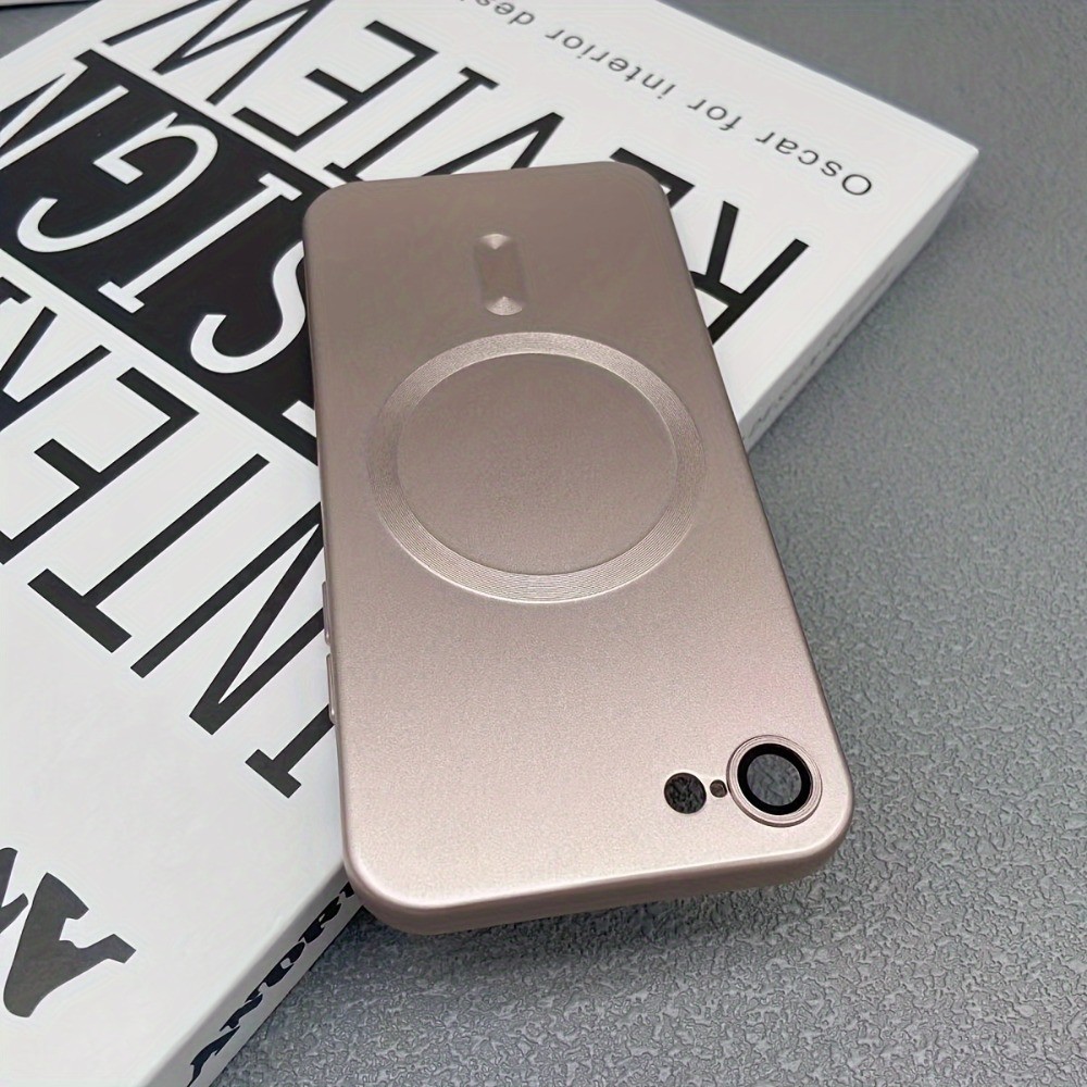 เหมาะสําหรับ iPhone 7 8 Plus X XS Max XR 11 12 13 Pro Max เคสโทรศัพท์, เคสป้องกันด้วยไฟฟ้าหรูหราพร้อมฟิล์มเลนส์, เคสนิ่มแม่เหล็ก – โปรปัง