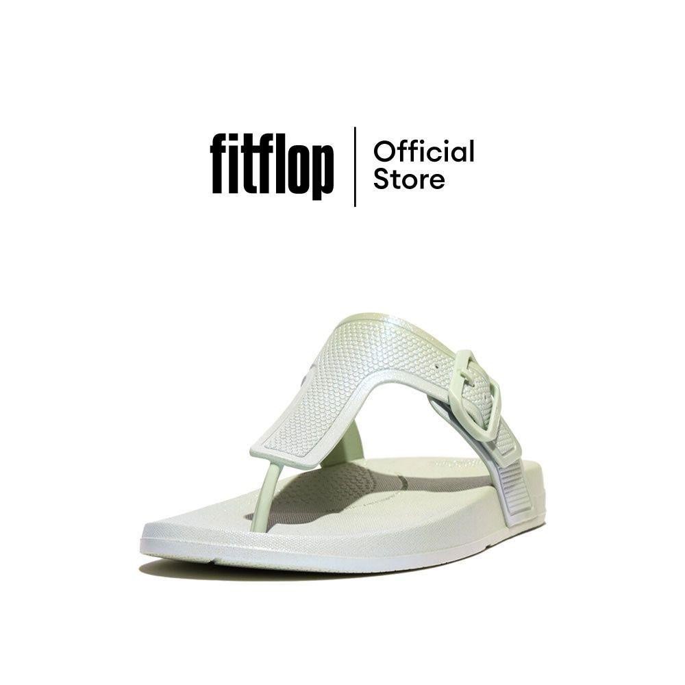 FITFLOP IQUSHION IRIDESCENT ADJUSTABLE รองเท้าแตะผู้หญิง รุ่น HM2-B11 สี SKYWASH BLUE