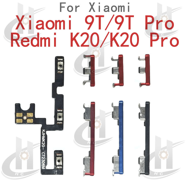 สําหรับ Xiaomi Mi 9T / 9T Pro Redmi K20 / K20 Pro Power volume ปุ่มด้านข้าง Flex Cable Keys ปุ่มปิดระดับเสียงปุ่มขึ้นและลงด้านข้างเปลี่ยนส่วน