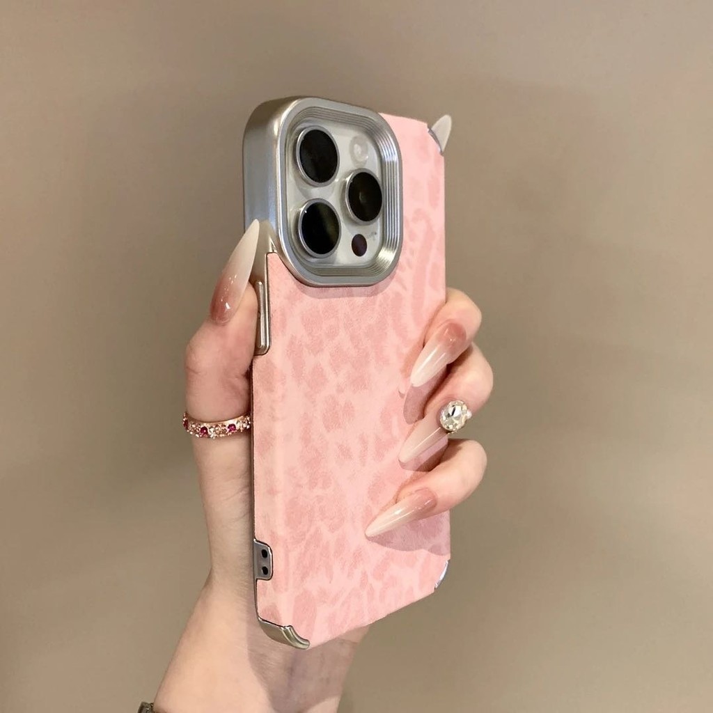 หรูหรา Electroplated เสือดาวพิมพ์เคสโทรศัพท์สําหรับ iPhone16 15 14 13 12 11 Pro Max กรณีกันกระแทกกล้องป้องกัน Drop-proof นุ่มปกหลัง