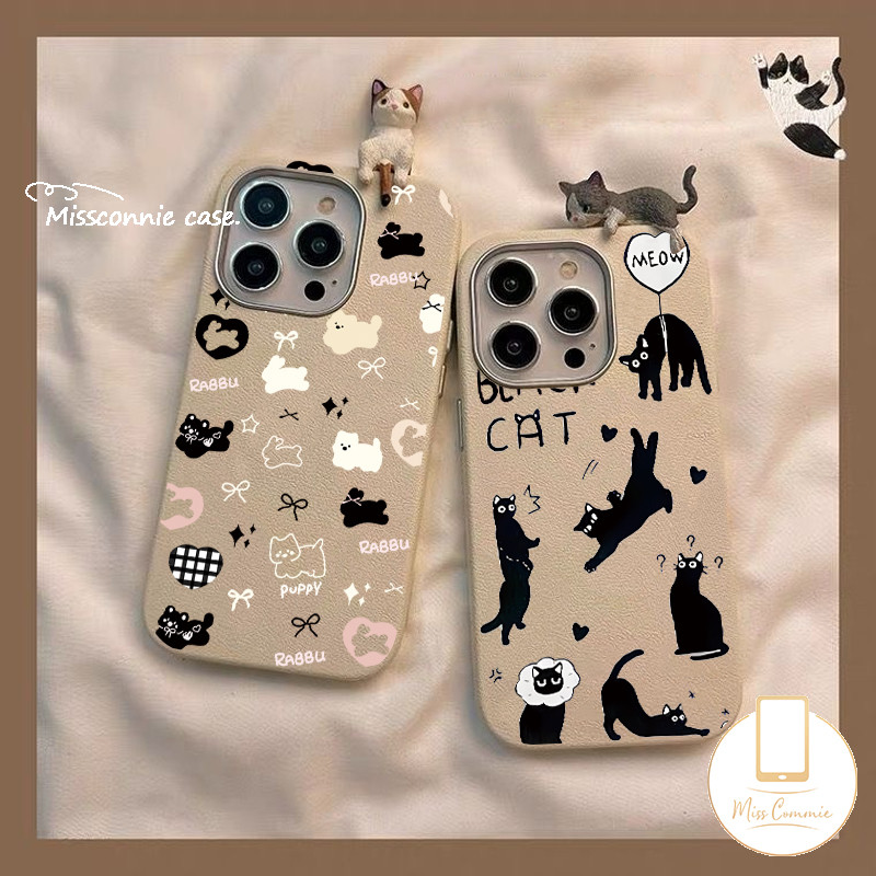 สําหรับredmi 12 13 14C 12C 10C 9 13C 9T A3 10A 9C NFC A2 A1 9Aหมายเหตุ12 8 11 10 13 11s 9 10s Pro POCO M3 X5 M6 X6 Pro C6 Pro C61 น่ารัก 3D C75 3D ทําเองตุ๊กตาการ์ตูนแมวคู่กรณี